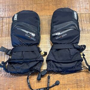 Swany Black Mittens with Tri-Plex Technology